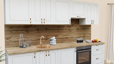 Кухня на заказ Патина ясень27 Квадро